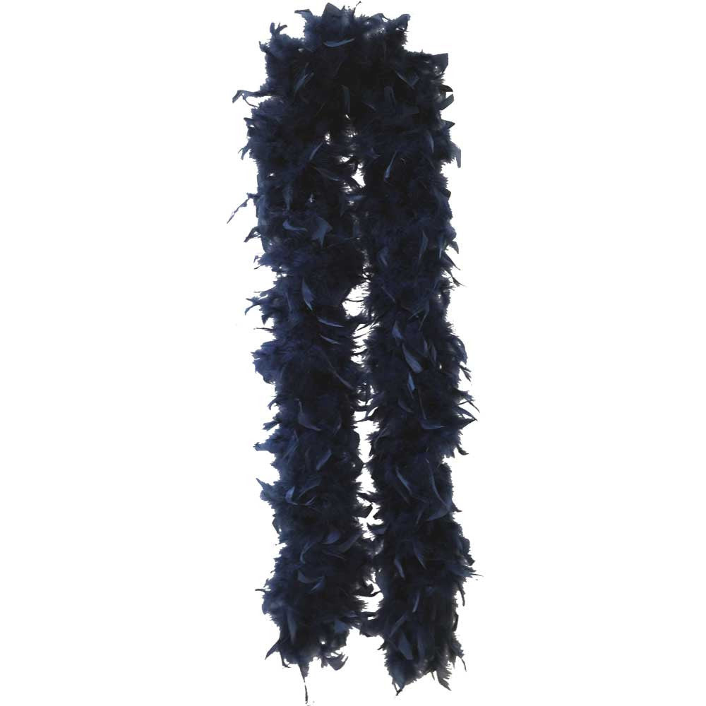 Buy Feather Boas Navy Blue Plush Feather Boas