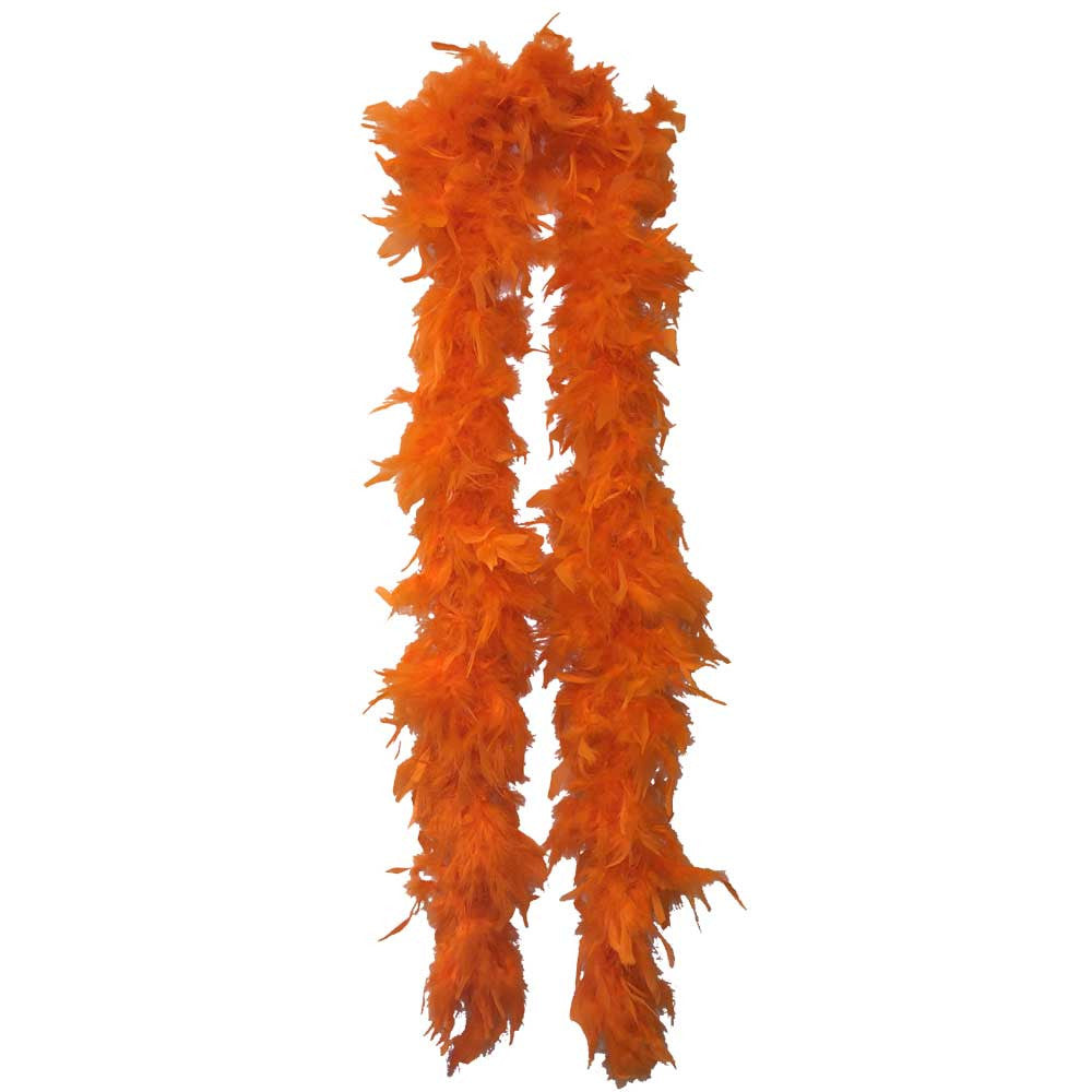 Buy Feather Boas Orange Plush Feather Boas