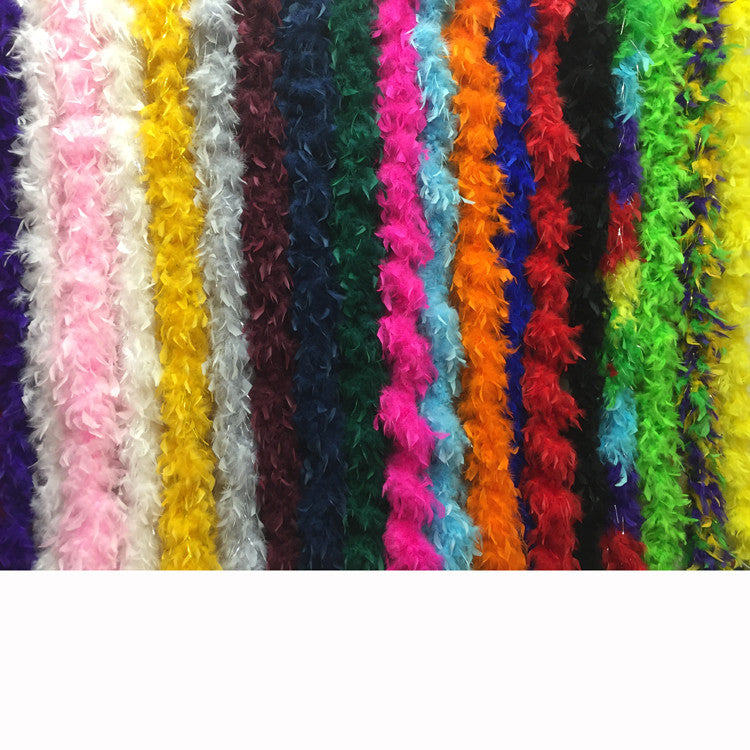 Plush Feather Boas in Bulk (6' 60 grams)