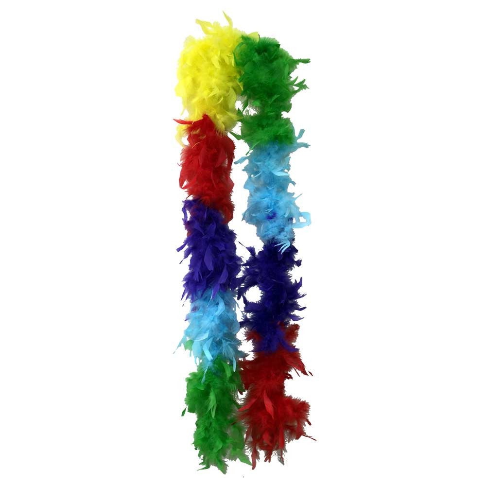 Beads by The Dozen Feather Boa Rainbow Light Weight