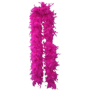 Hot Pink Plush Feather Boa