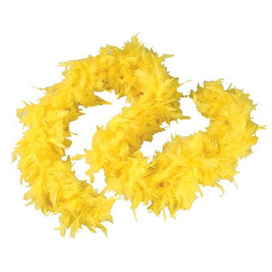 Buy Feather Boas: Bulk Yellow Plush Feather Boas