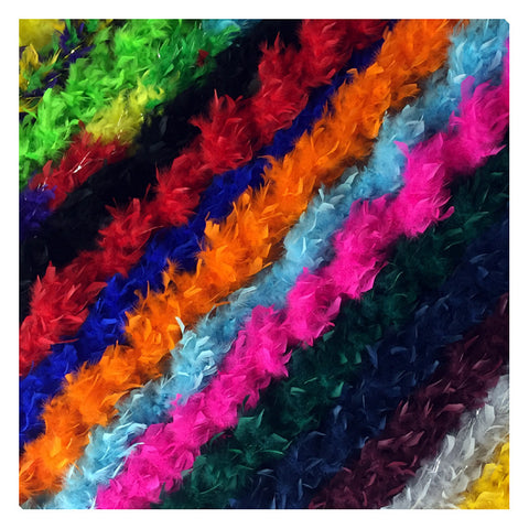 Assorted Plush 6' 60 Gram Feather Boas –